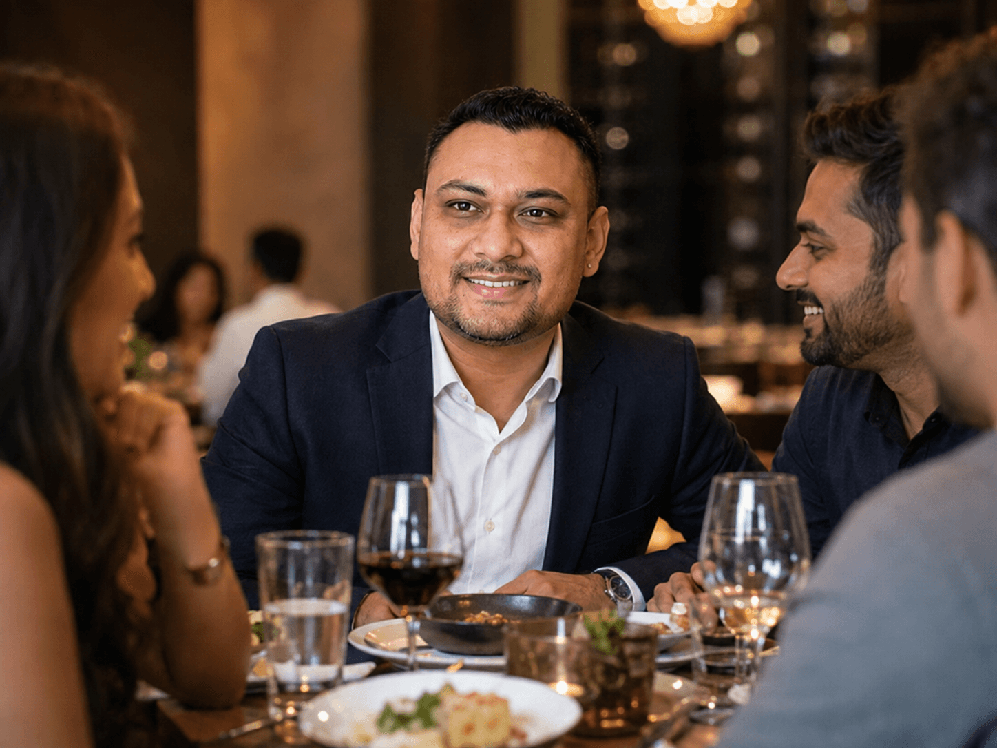 Dhanesh Patel enjoying an evening outdoors