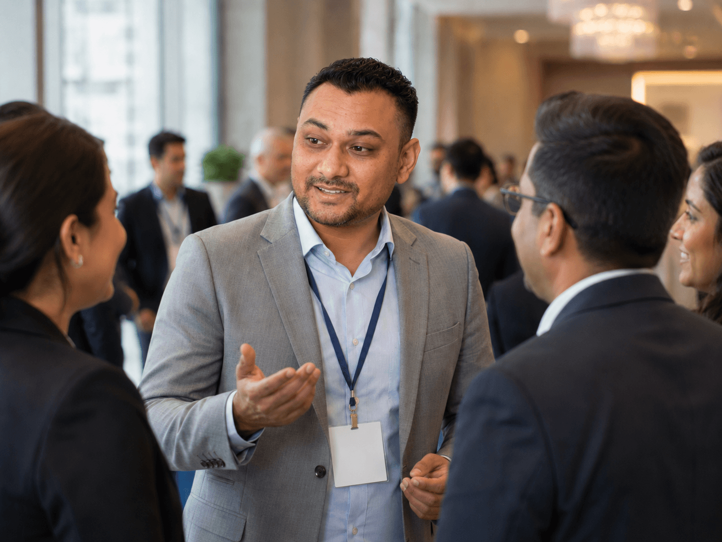 Dhanesh Patel speaking on a panel